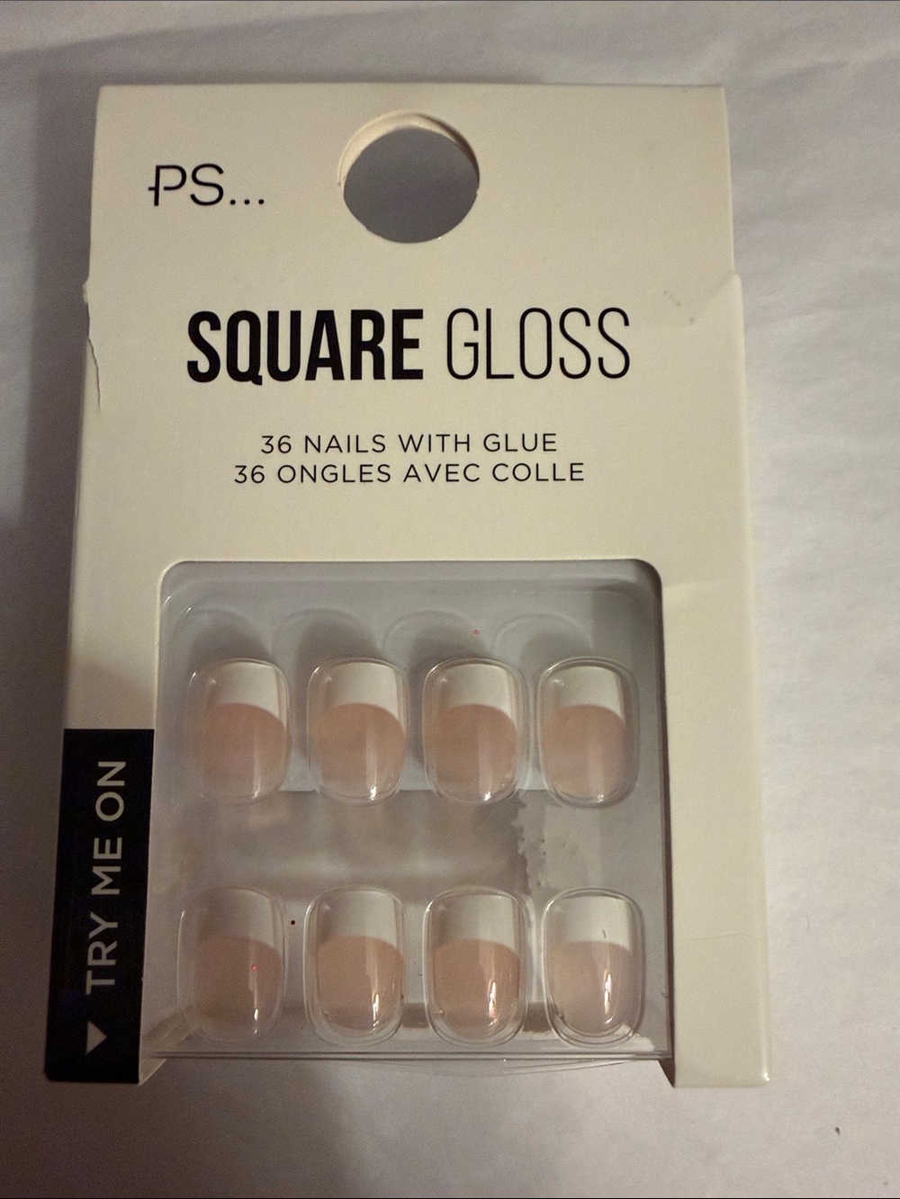 Primark French Manicure Square Gloss
Press On Nails New